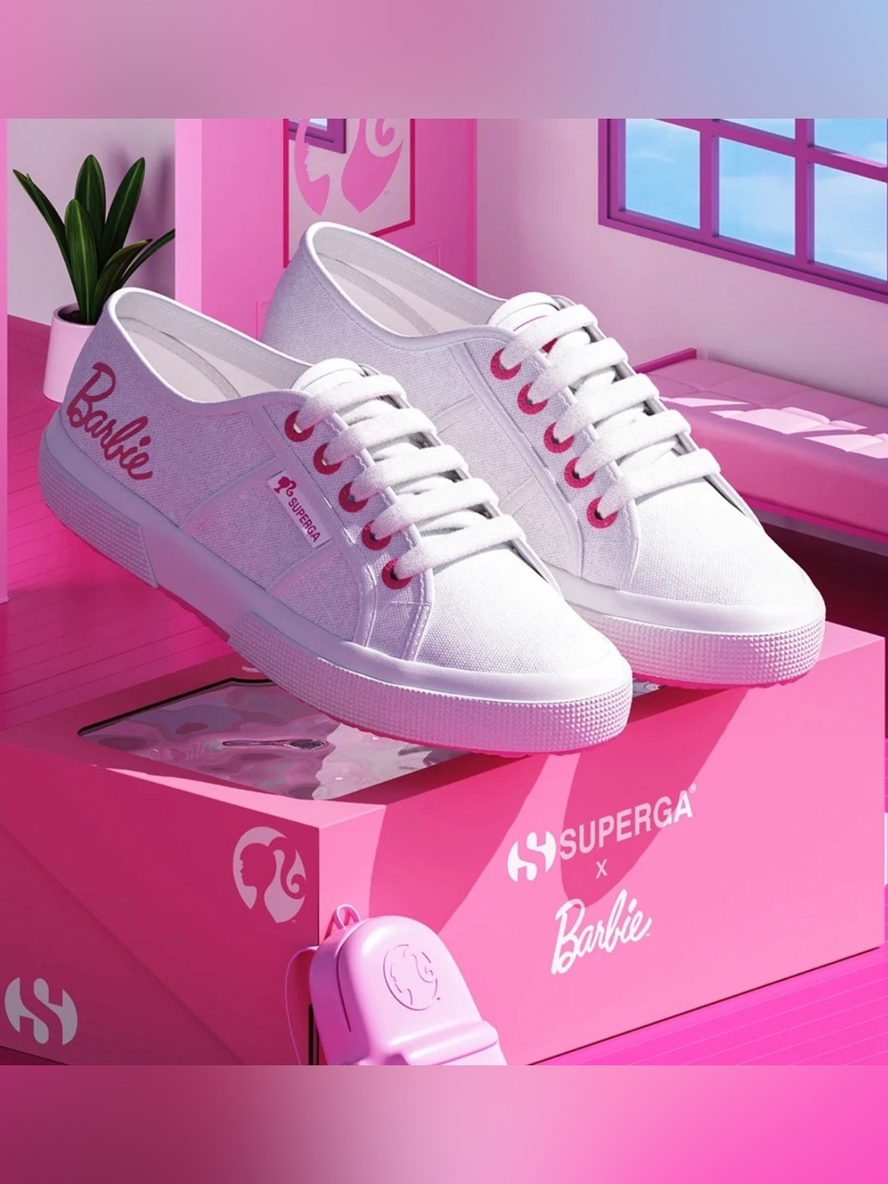 New Size 10 EU 41.5 Superga Barbie Sneakers